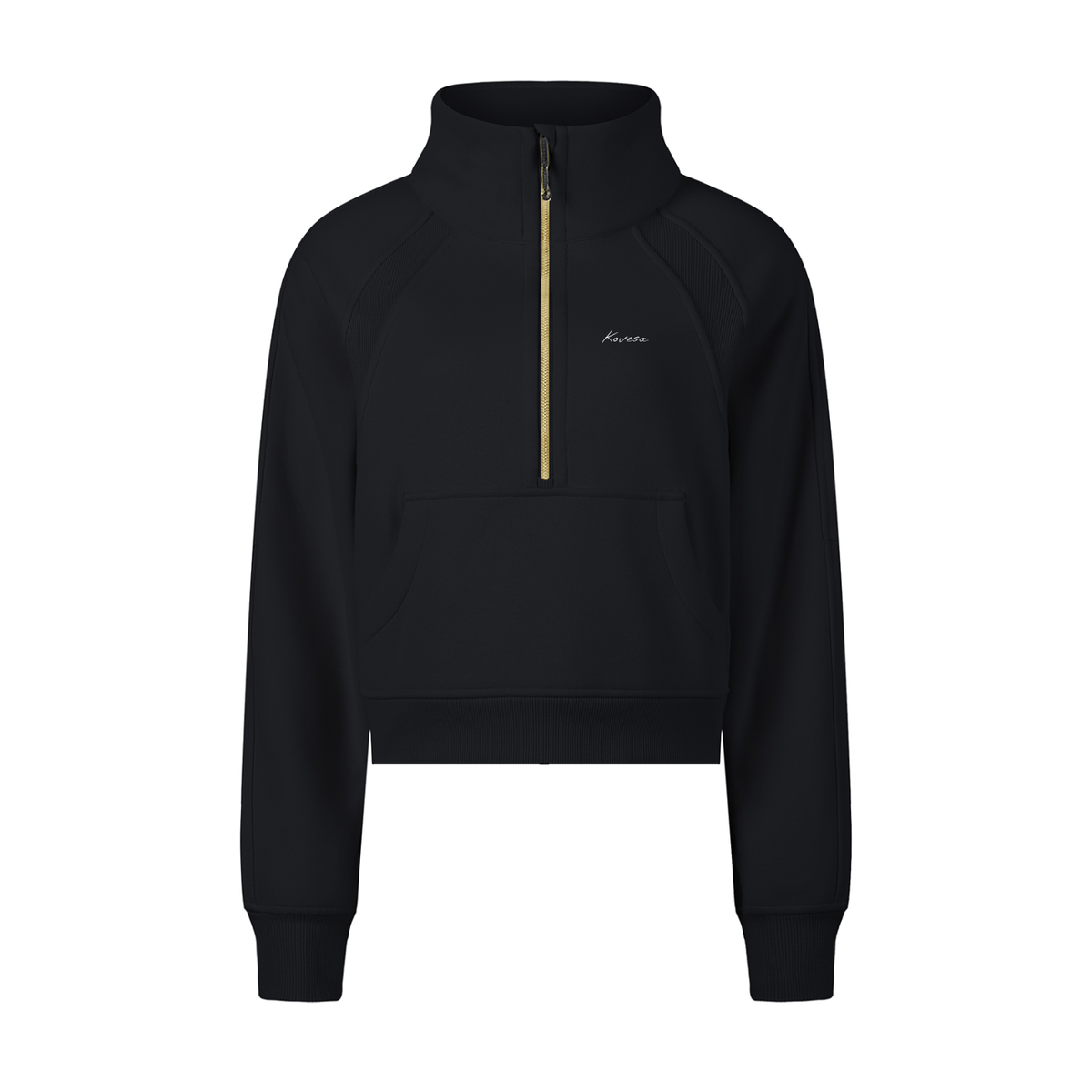 "All Skill, Minimal Effort" Cropped Half-Zip